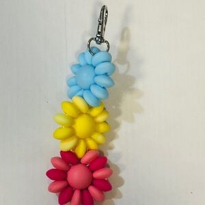 Colorful Flower Keychain Charm